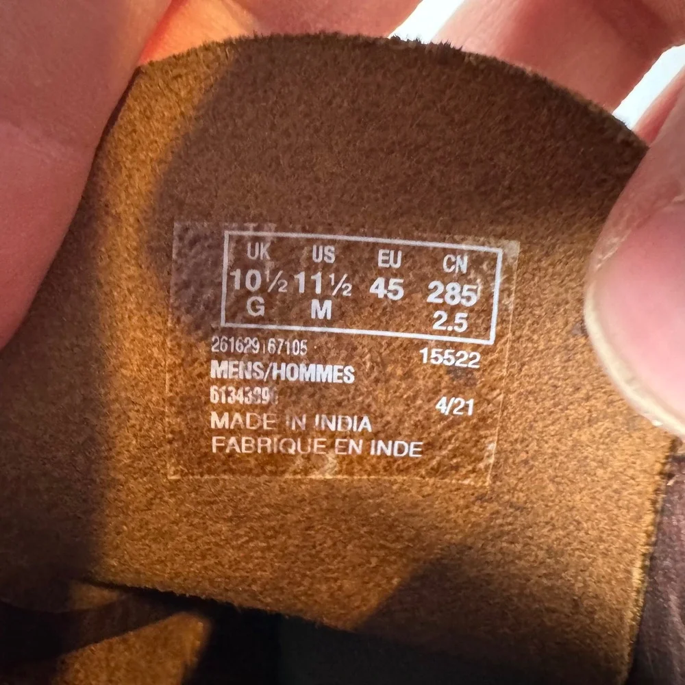 Clarks Collection Brown Pebbled Leather Chukka Boots‎ Mens 11.5 M